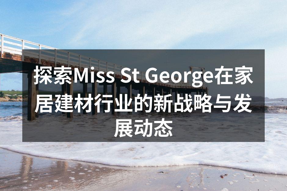探索Miss St George在家居建材行业的新战略与发展